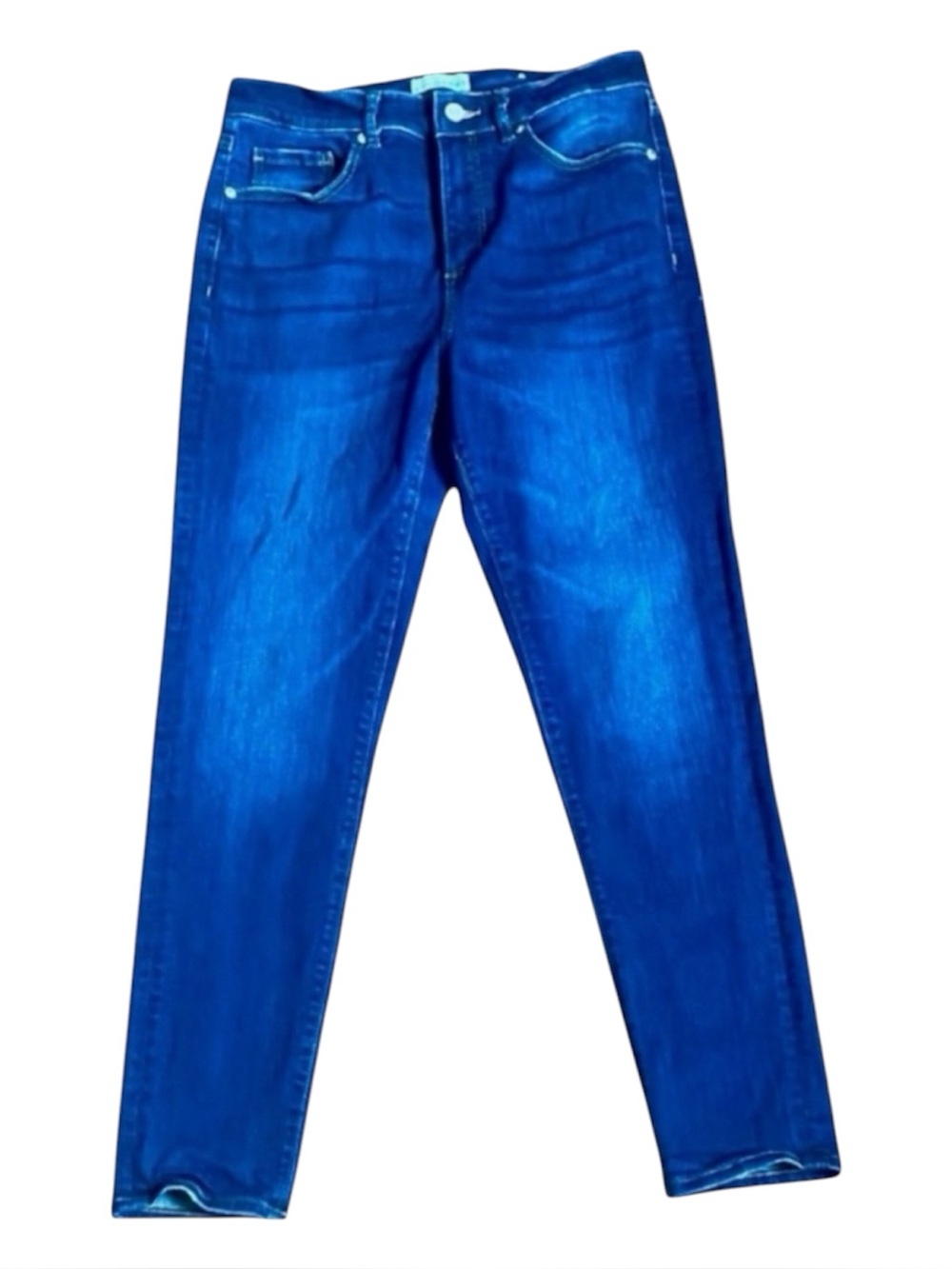 LOFT High Rise Skinny Ankle Jeans Size 29 Dark Wash Stretch Denim